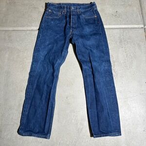 Vintage Levis 501xx Jeans Mens 32x32 Blue Medium Wash Denim Straight 0000 90s